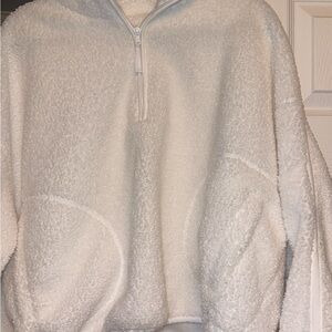 Old Navy Loose Sherpa Quarter Zip Pullover
